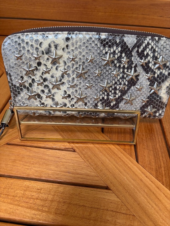 Jimmy Choo Handbags - Jimmy Choo Python Embossed Star Wallet